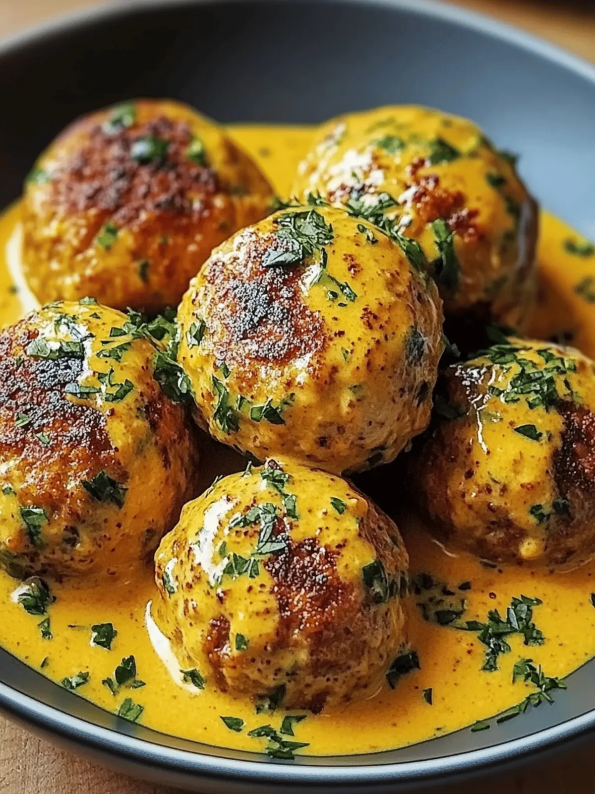 Vegane Linsenknödel in Curry-Sauce