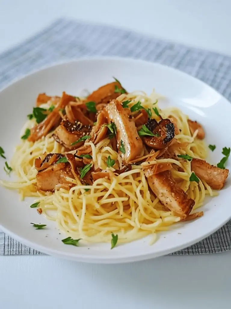 Spaghetti mit Pfifferlingen