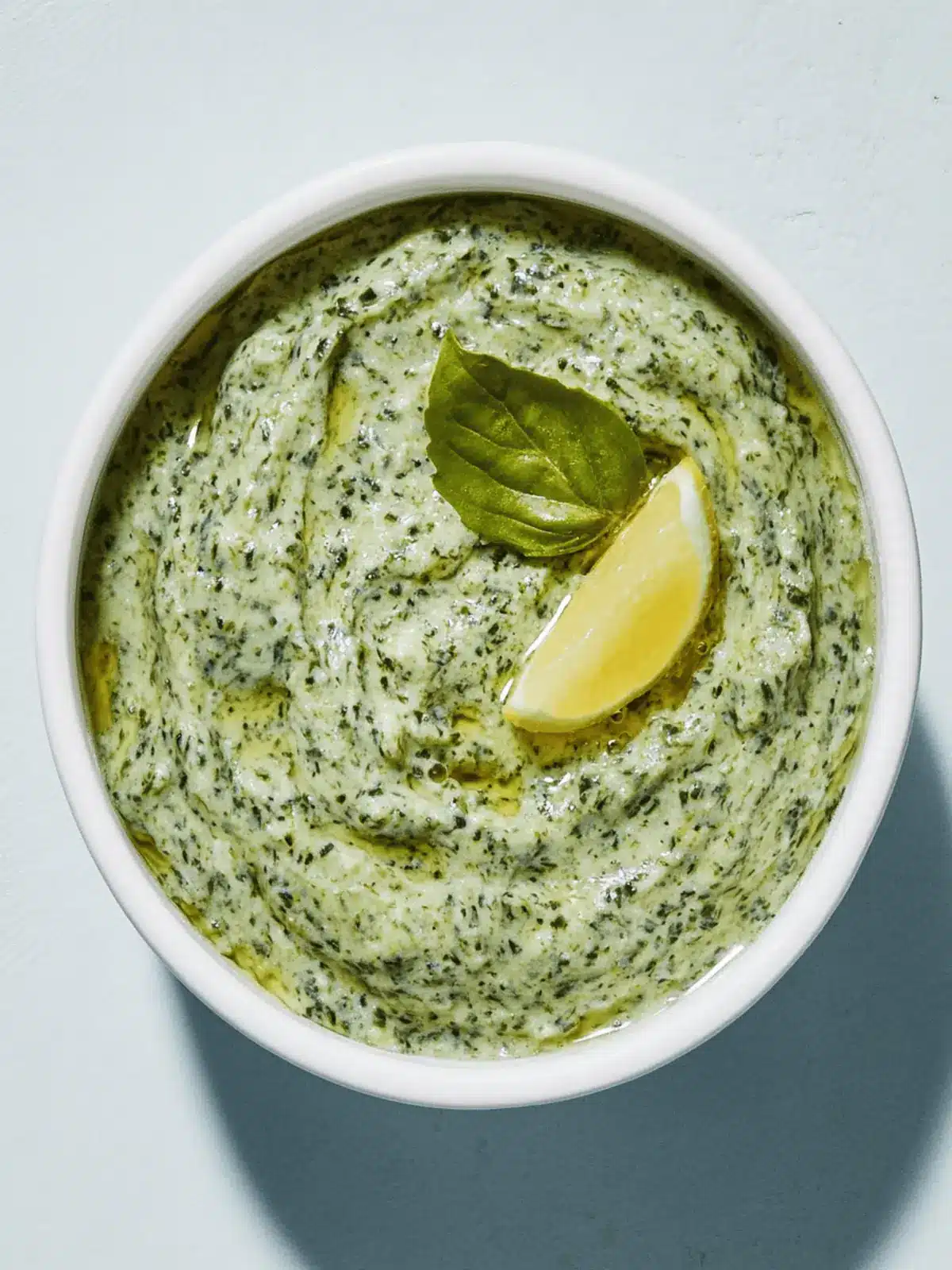 Kräuterbutter mit Spinat