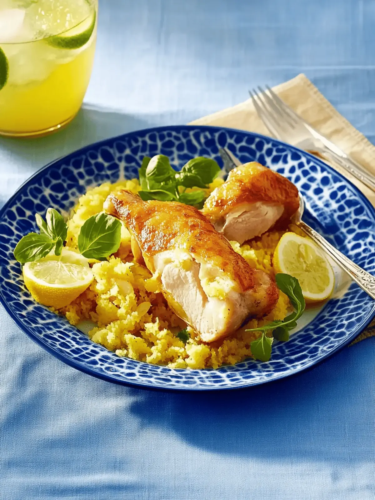 Stuffed chicken thighs with beans and bulgur salad