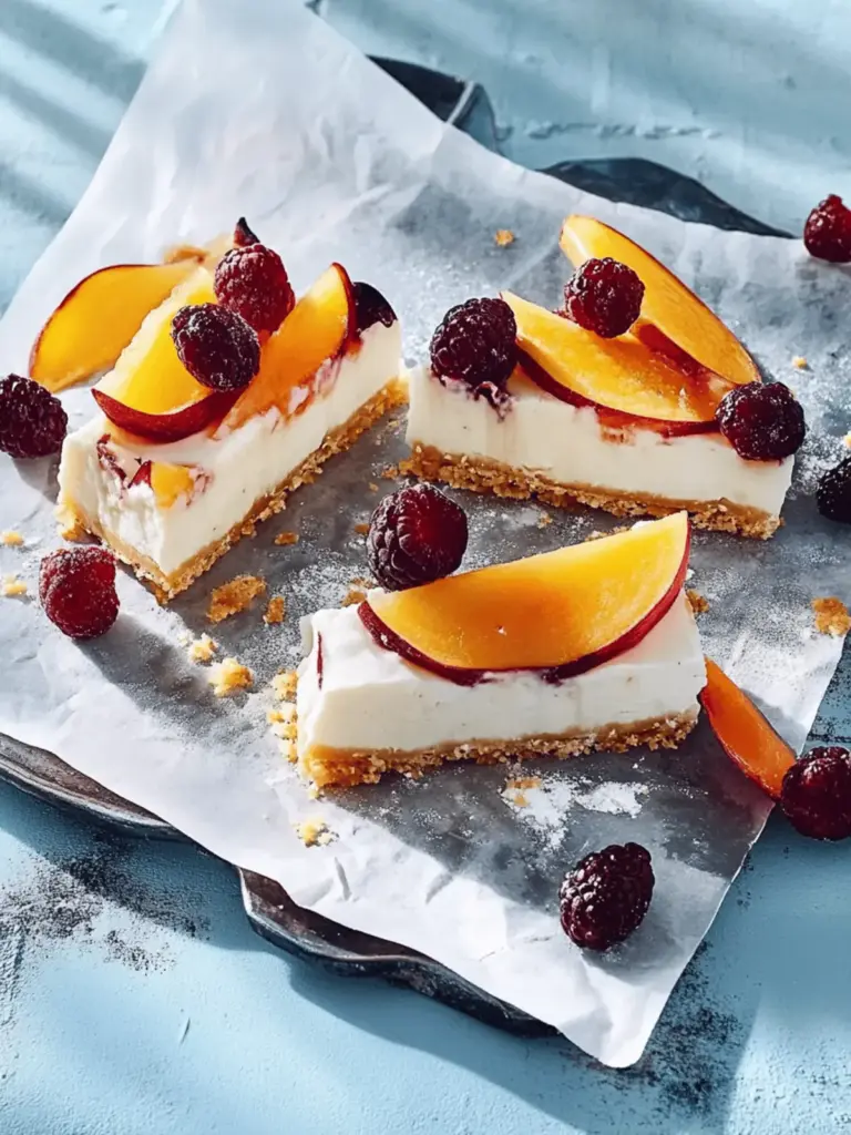 Fingerfoodige Käsekuchenriegel