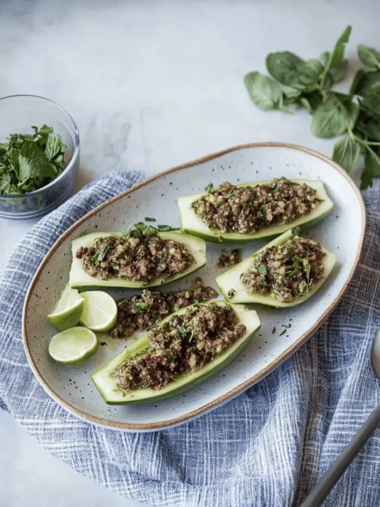 Paleo gefüllte Zucchini