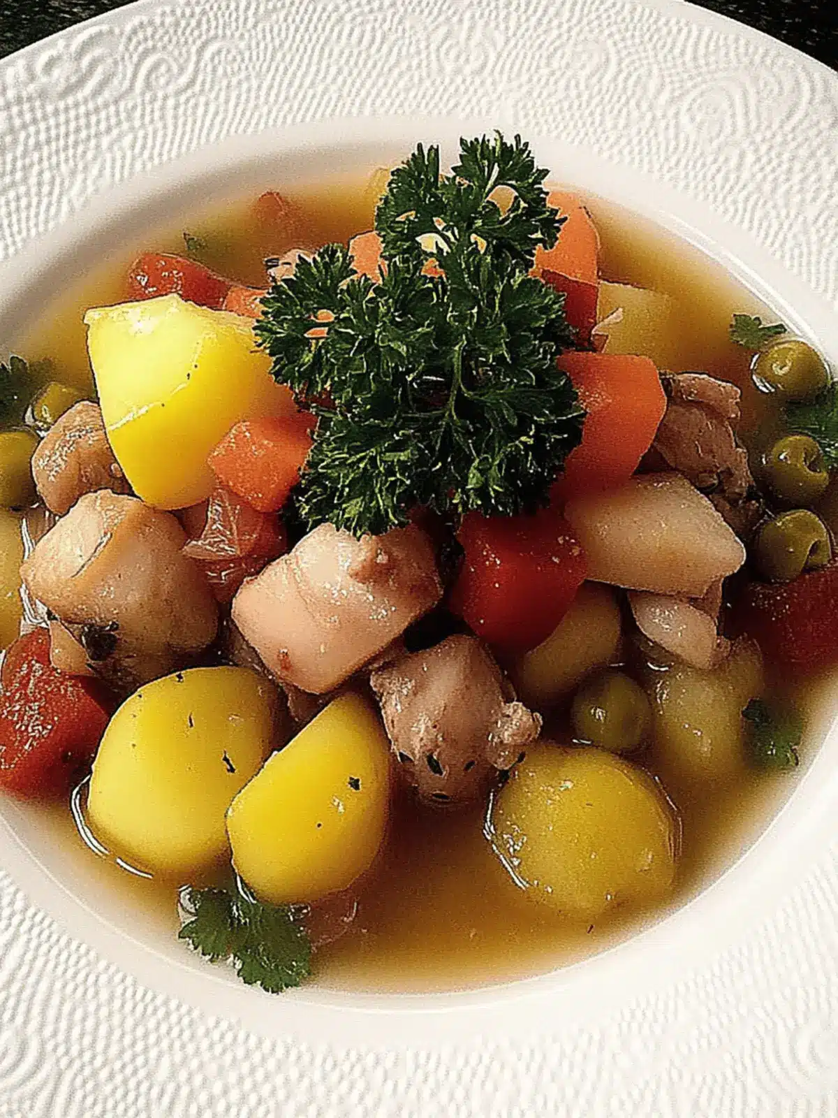 Swede Brussels sprout stew with chestnuts and sausage