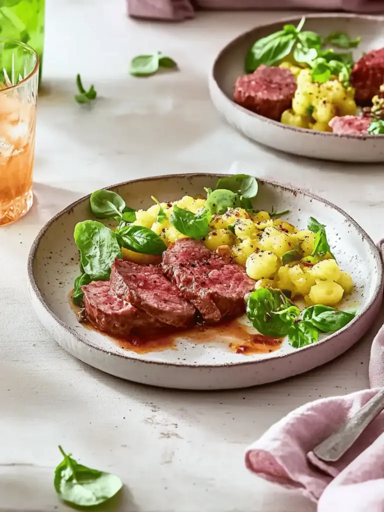 Kartoffel-Bohnen-Püree zu mediterranen Lammlachsen