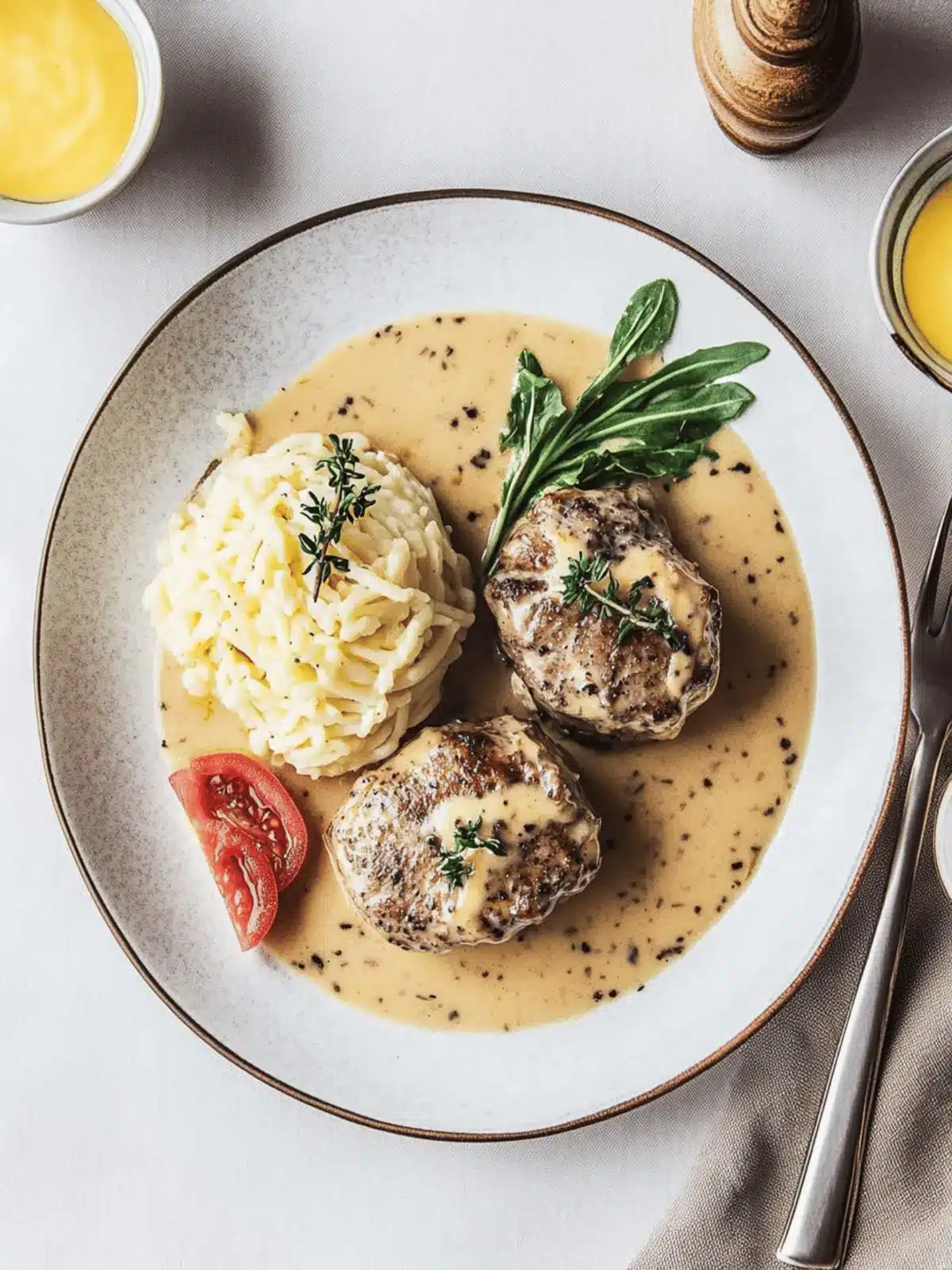 Französisches Pfeffersteak
