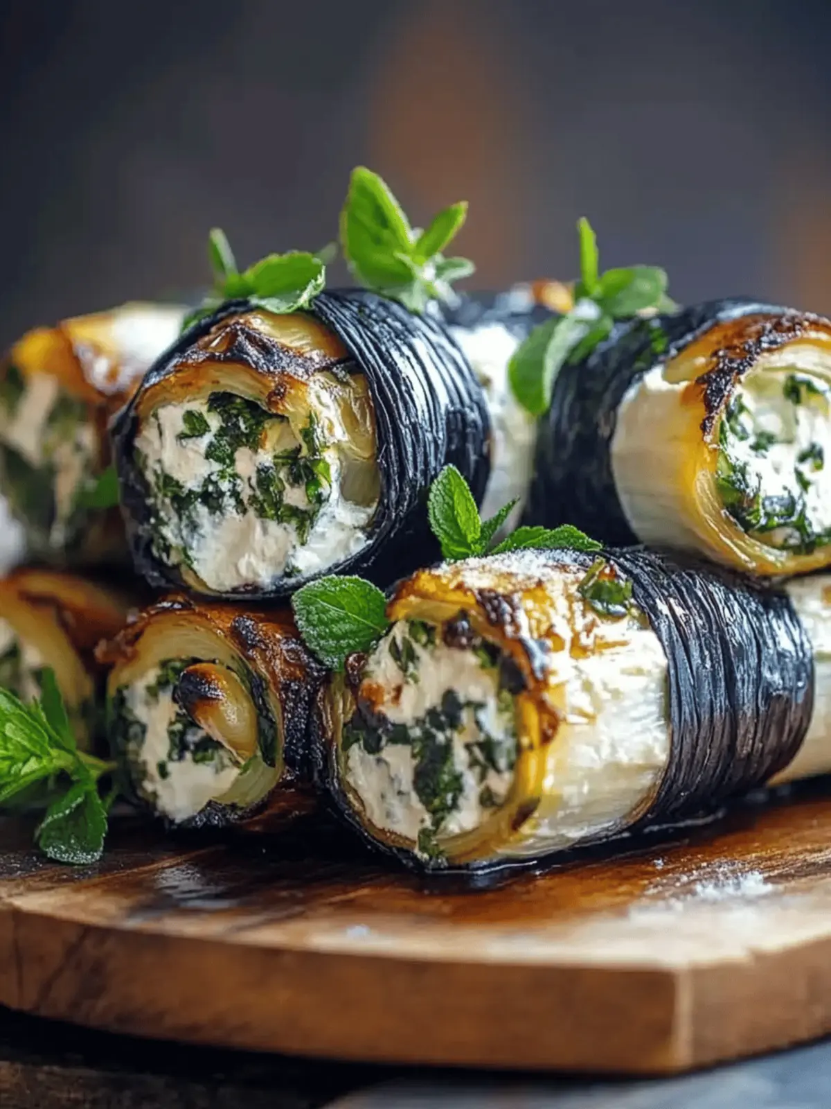 Grilled Zucchini with Cream Cheese