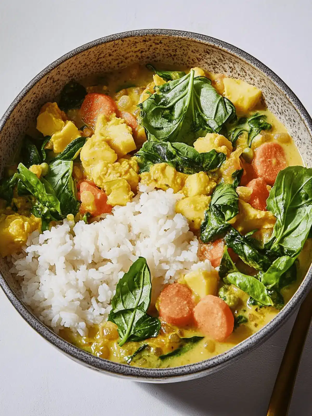 One-Pot-Curry mit Kichererbsen und Spinat