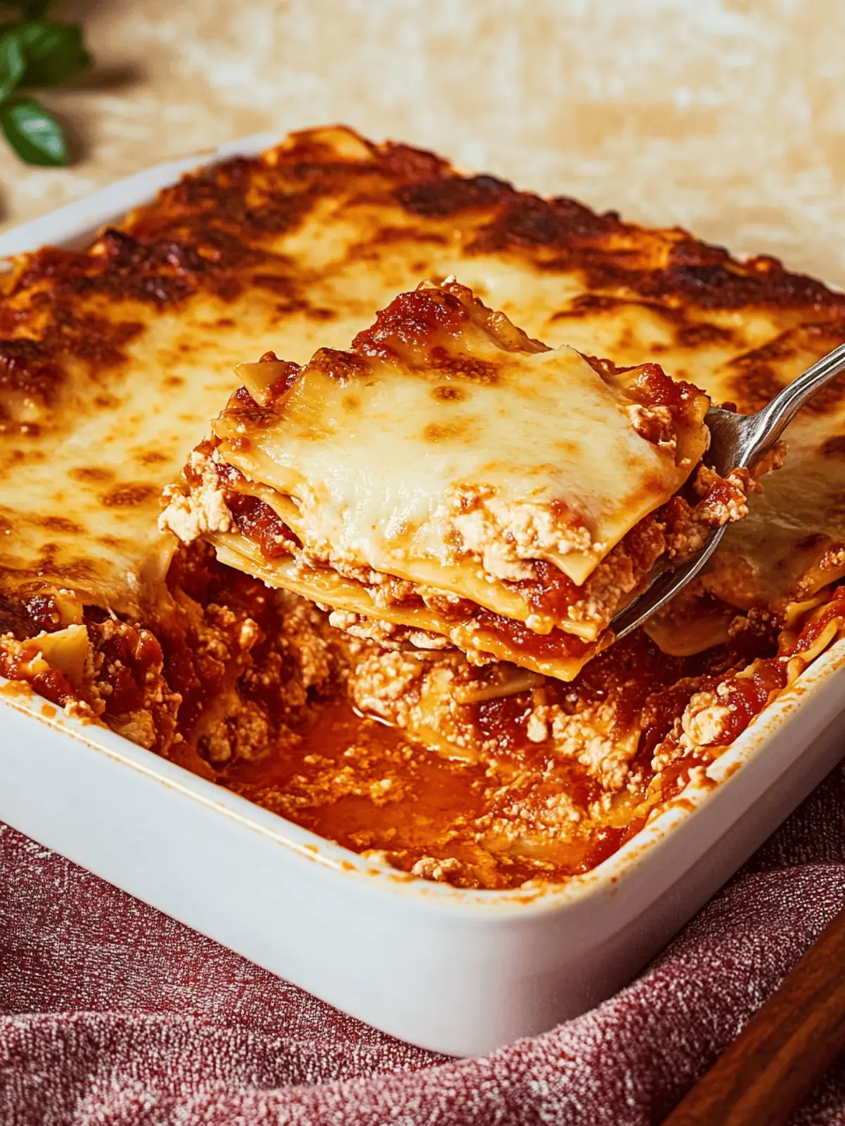 Klassische italienische Lasagne