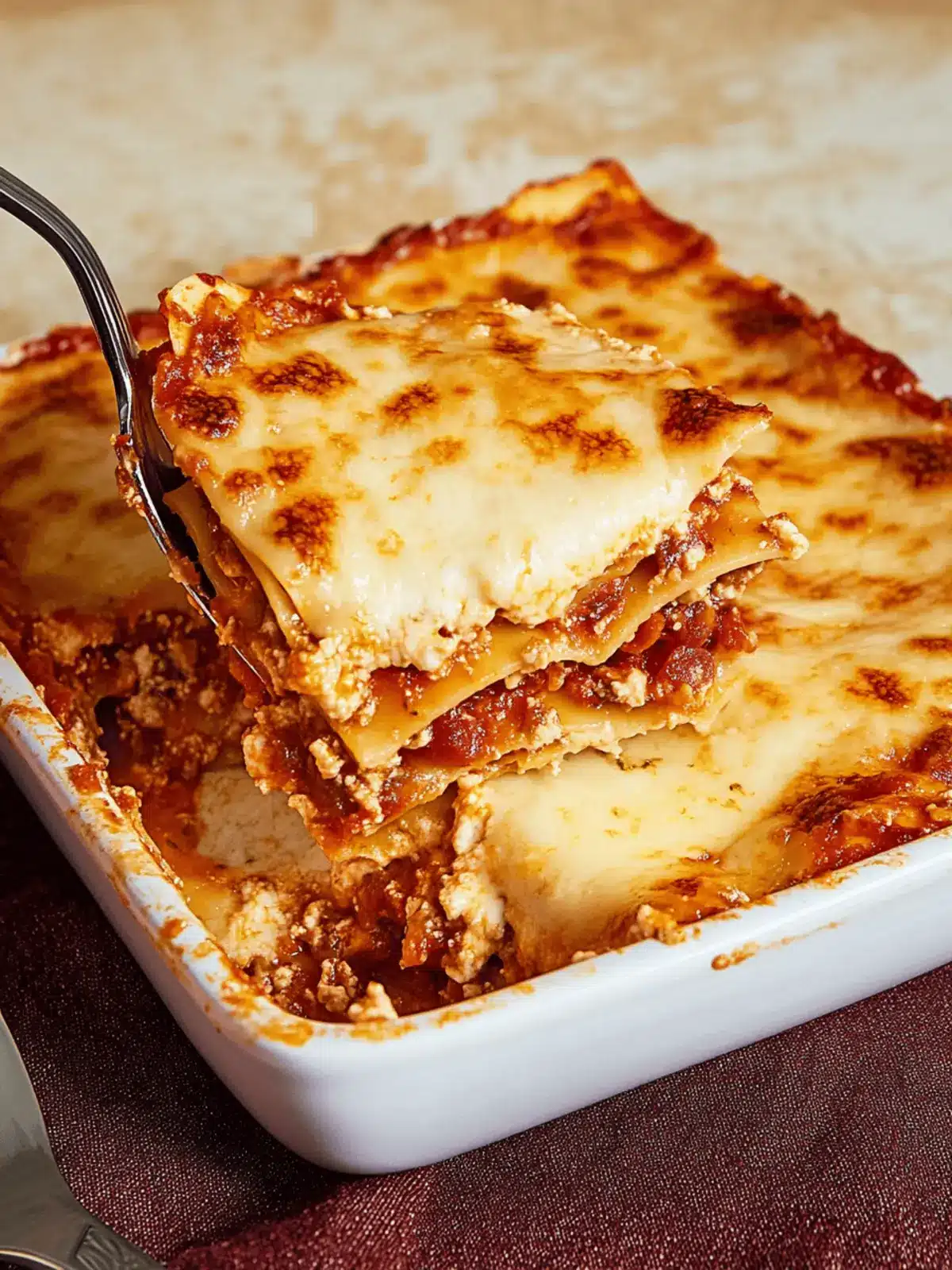 Klassische italienische Lasagne