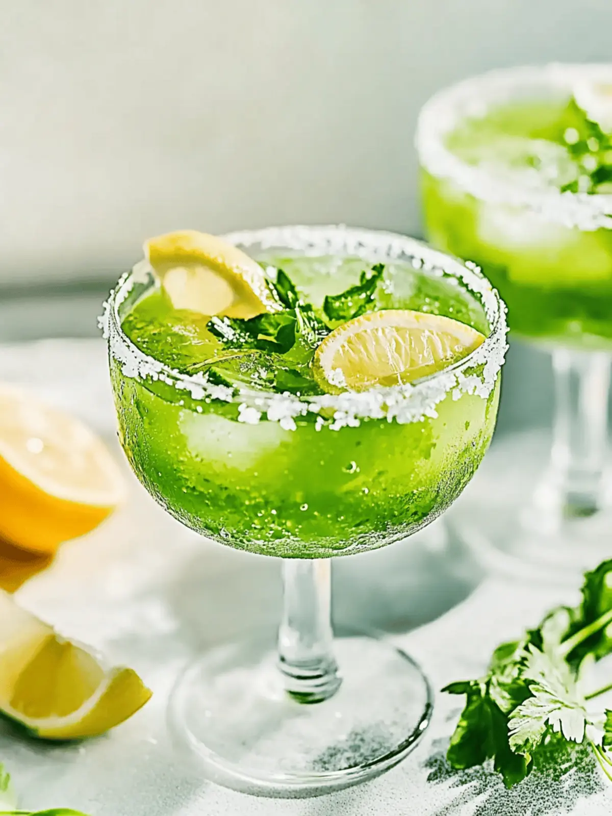 Garten-Cocktail „Tropisches Grün“ für heiße Tage