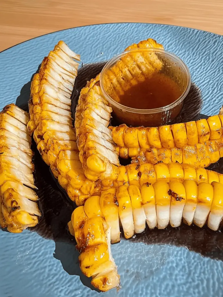 Maisrippen – gegrillter Mais mit Worcestershire-Marinade
