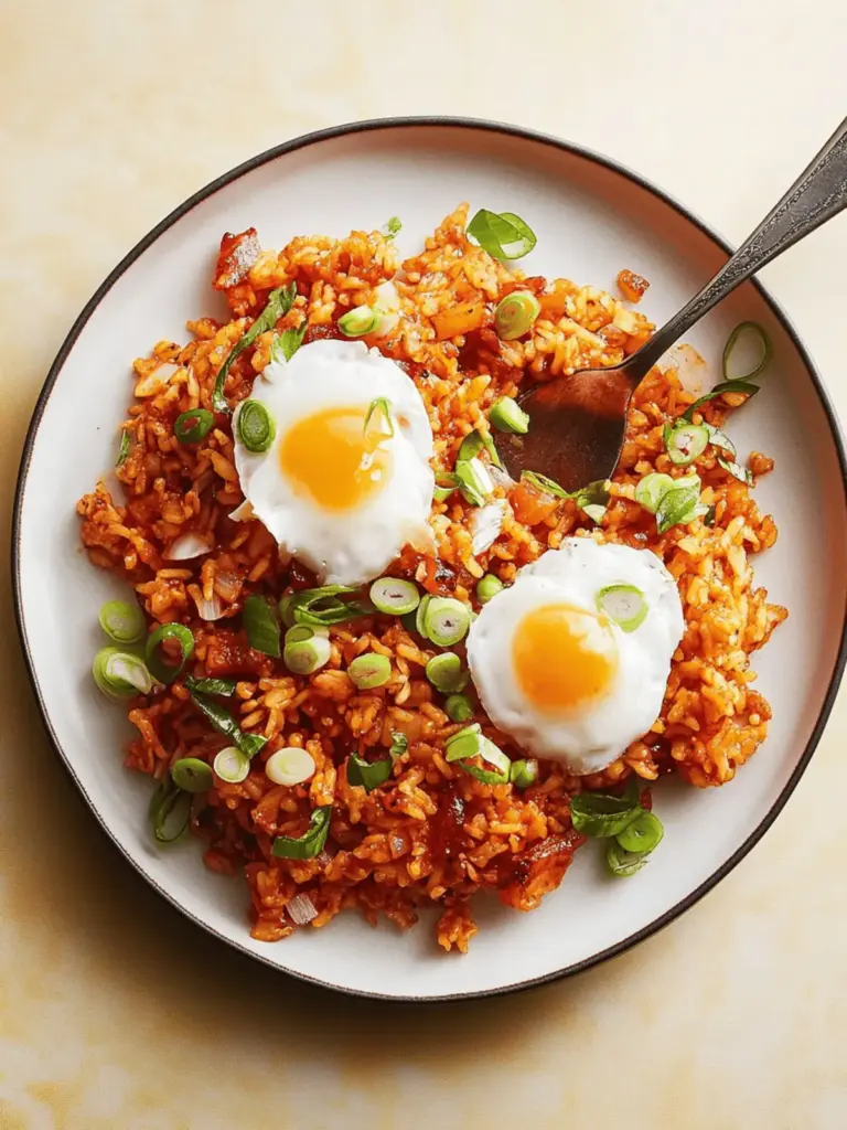 Kimchi gebratener Reis