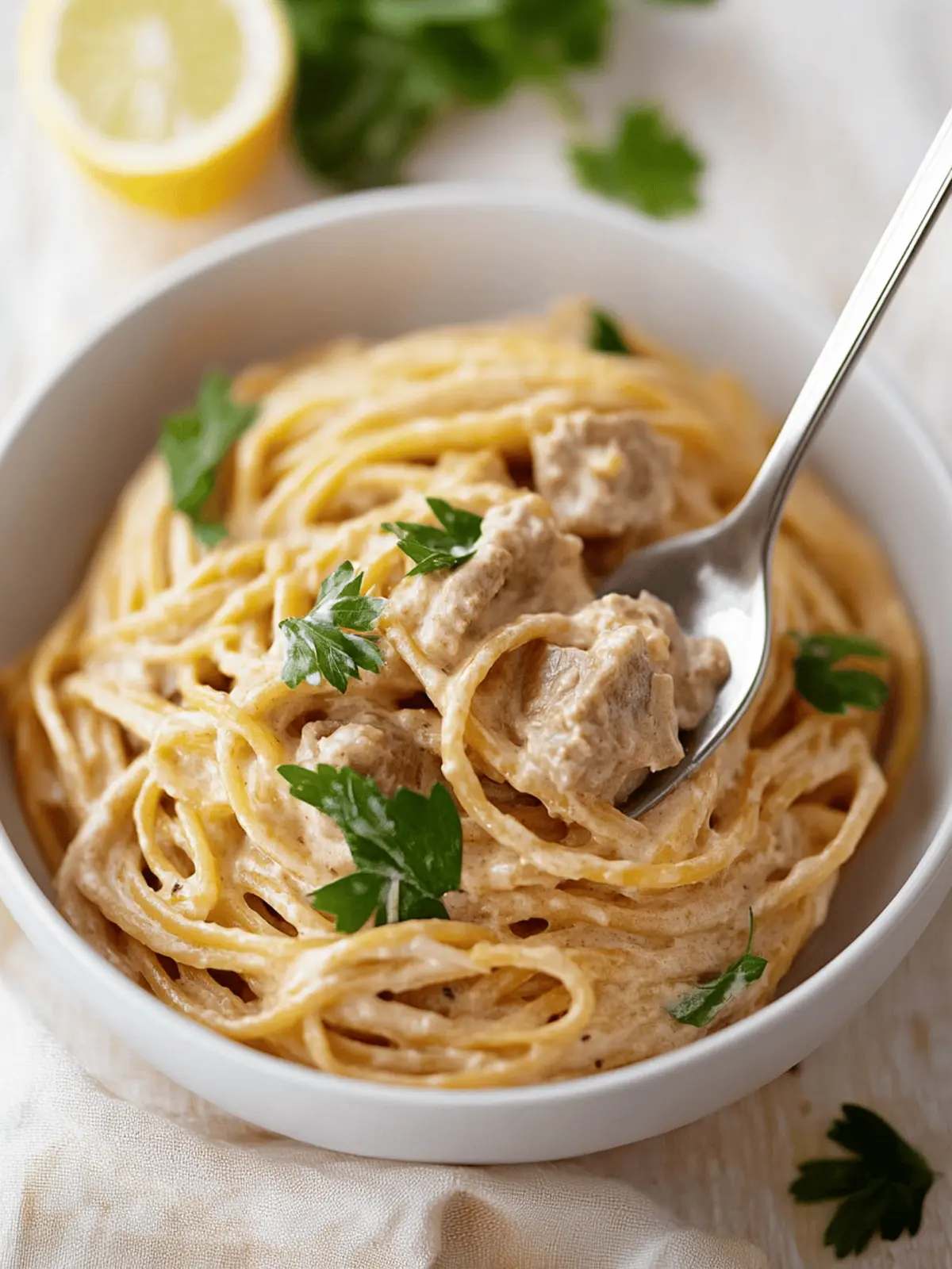 Vegane Blumenkohl Carbonara