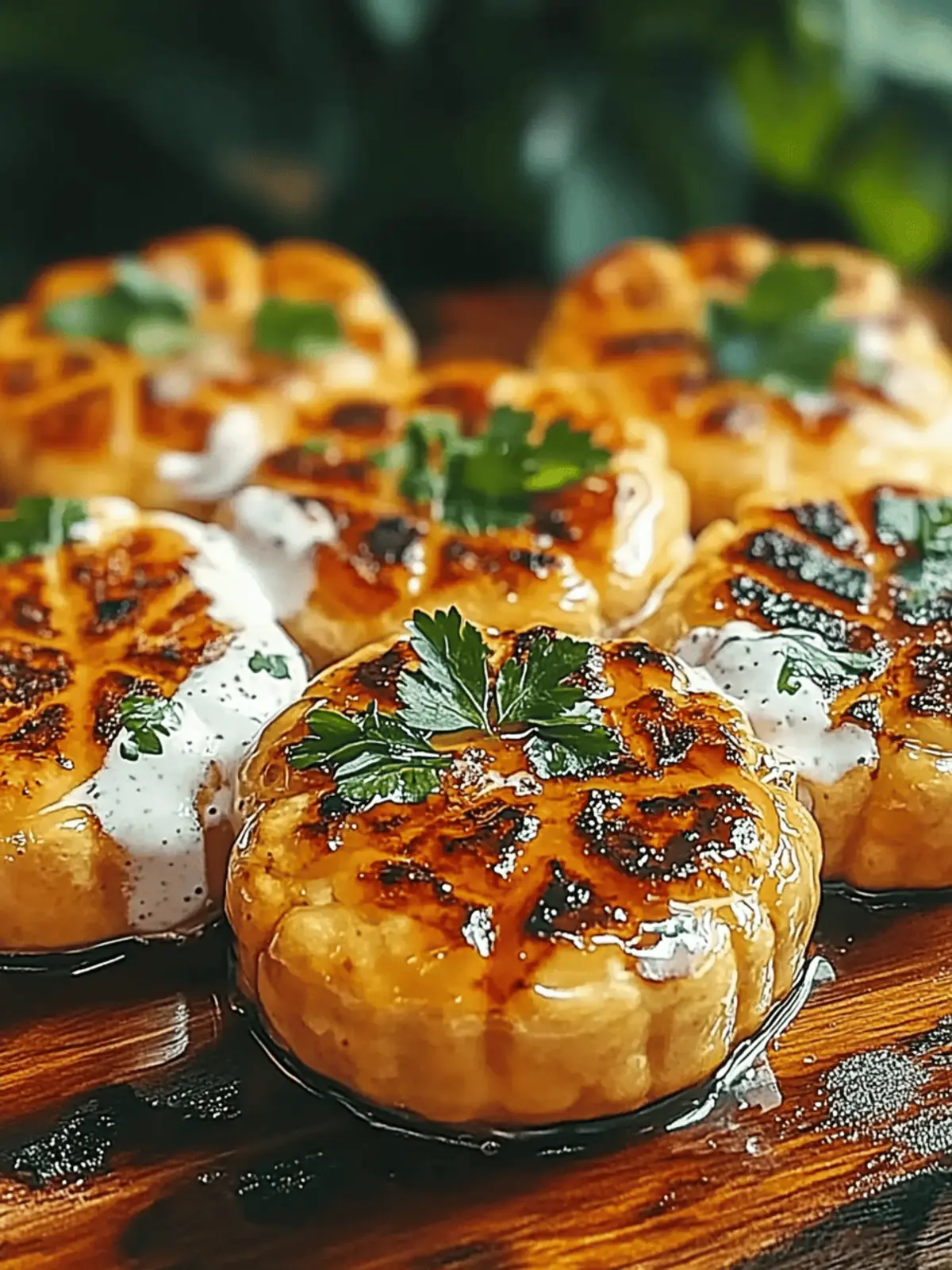 Scharfe Gegrillte Blumenkohlsteaks
