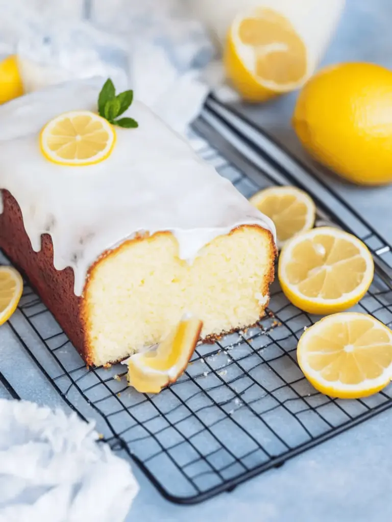 Zitronenkuchen mit Zuckerguss