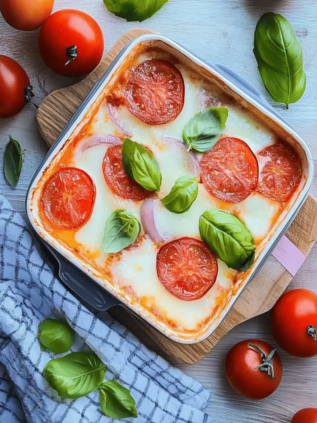 Hähnchenbrust Tomate Mozzarella aus dem Ofen