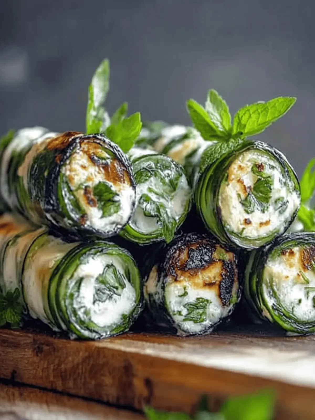 Grilled Zucchini with Cream Cheese