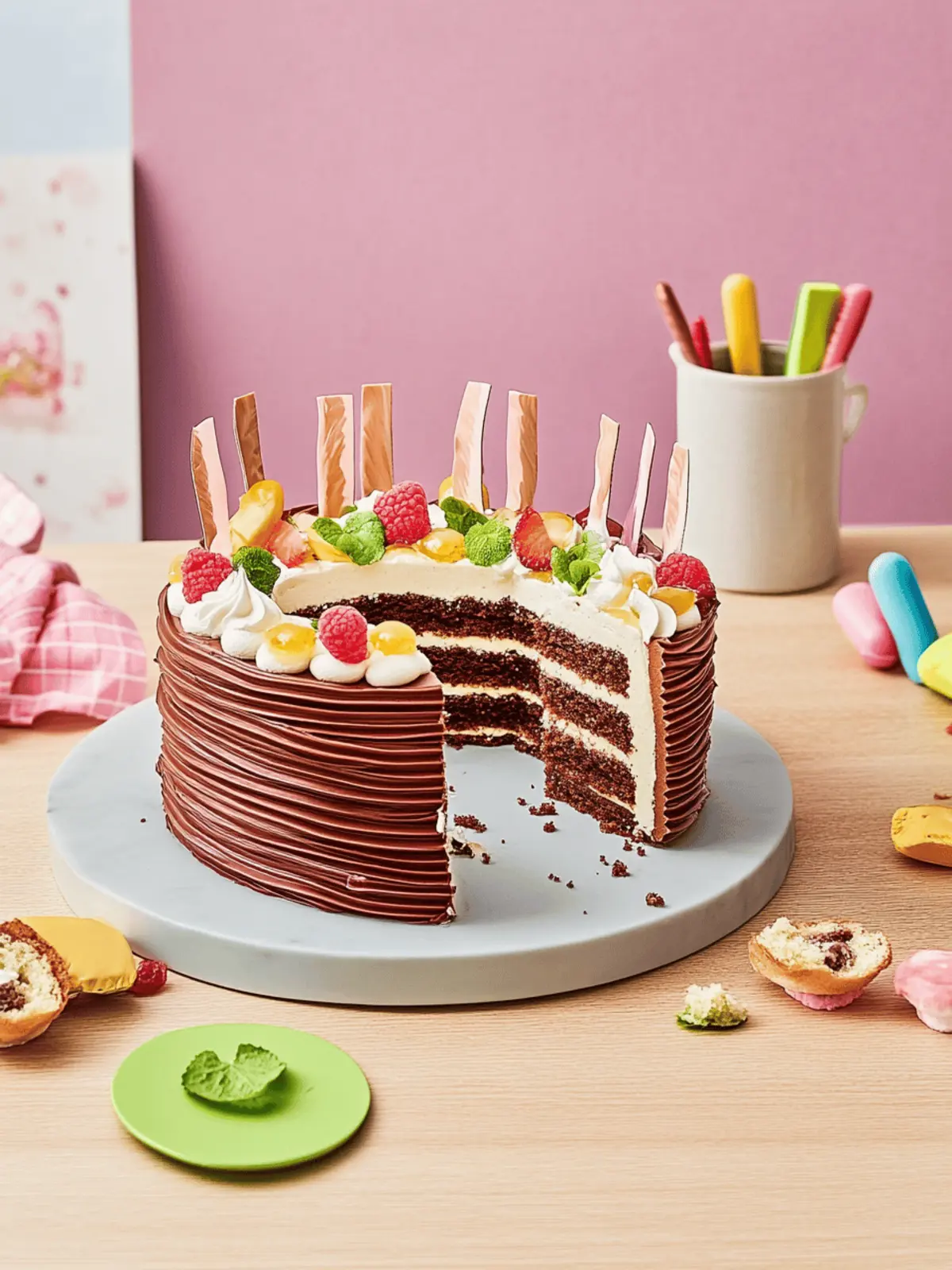 Kleine Torte zur Einschulung