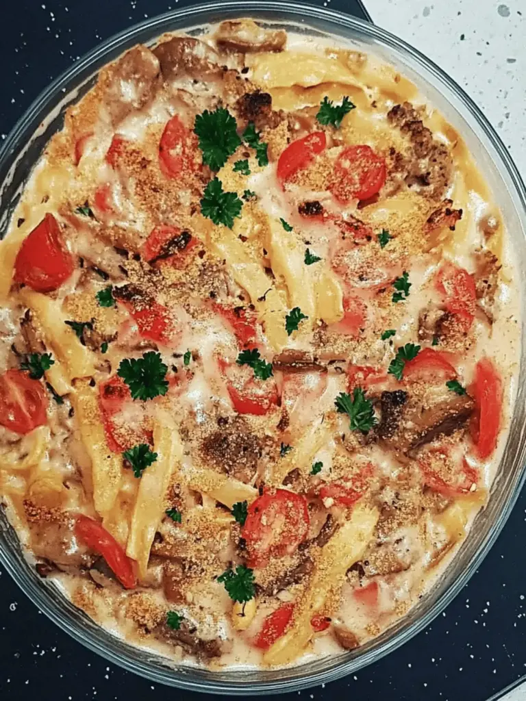 Gyros-Spätzle Auflauf