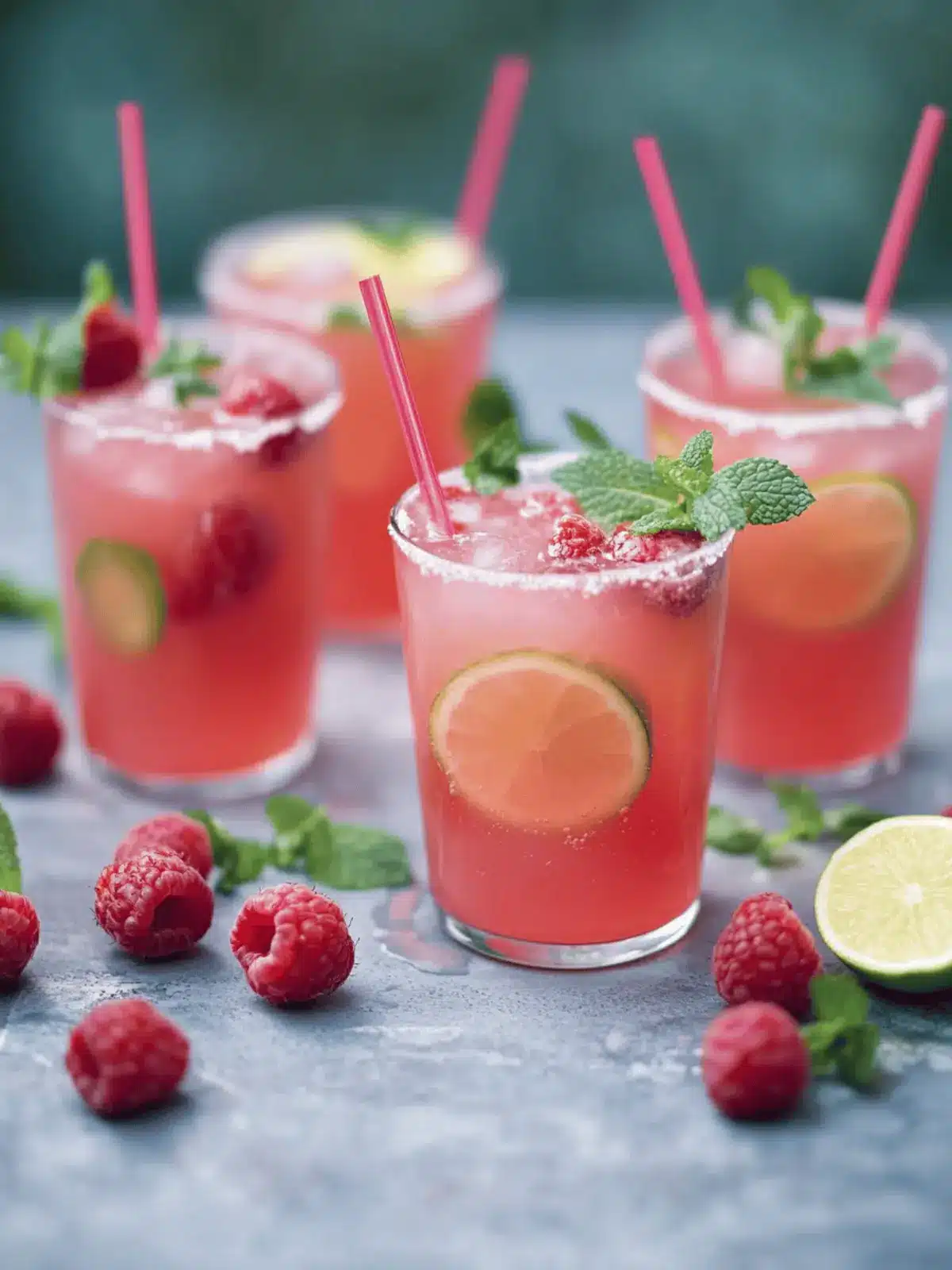 Alkoholfreier Wassermelonen-Beeren-Cocktail