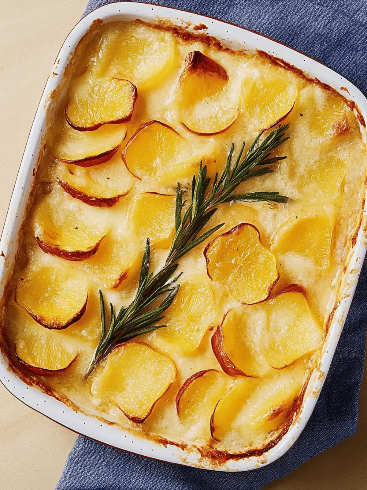 Einfaches Kartoffelgratin