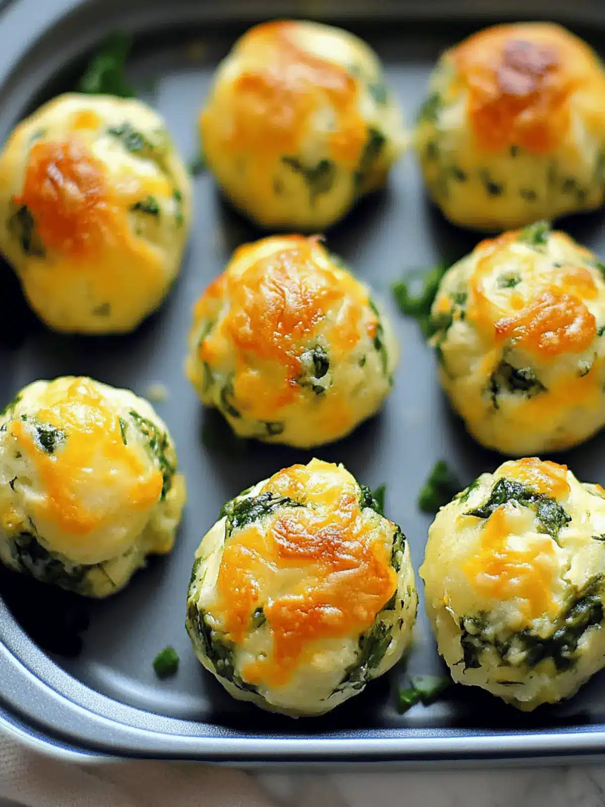 Käse-Lauch-Bällchen