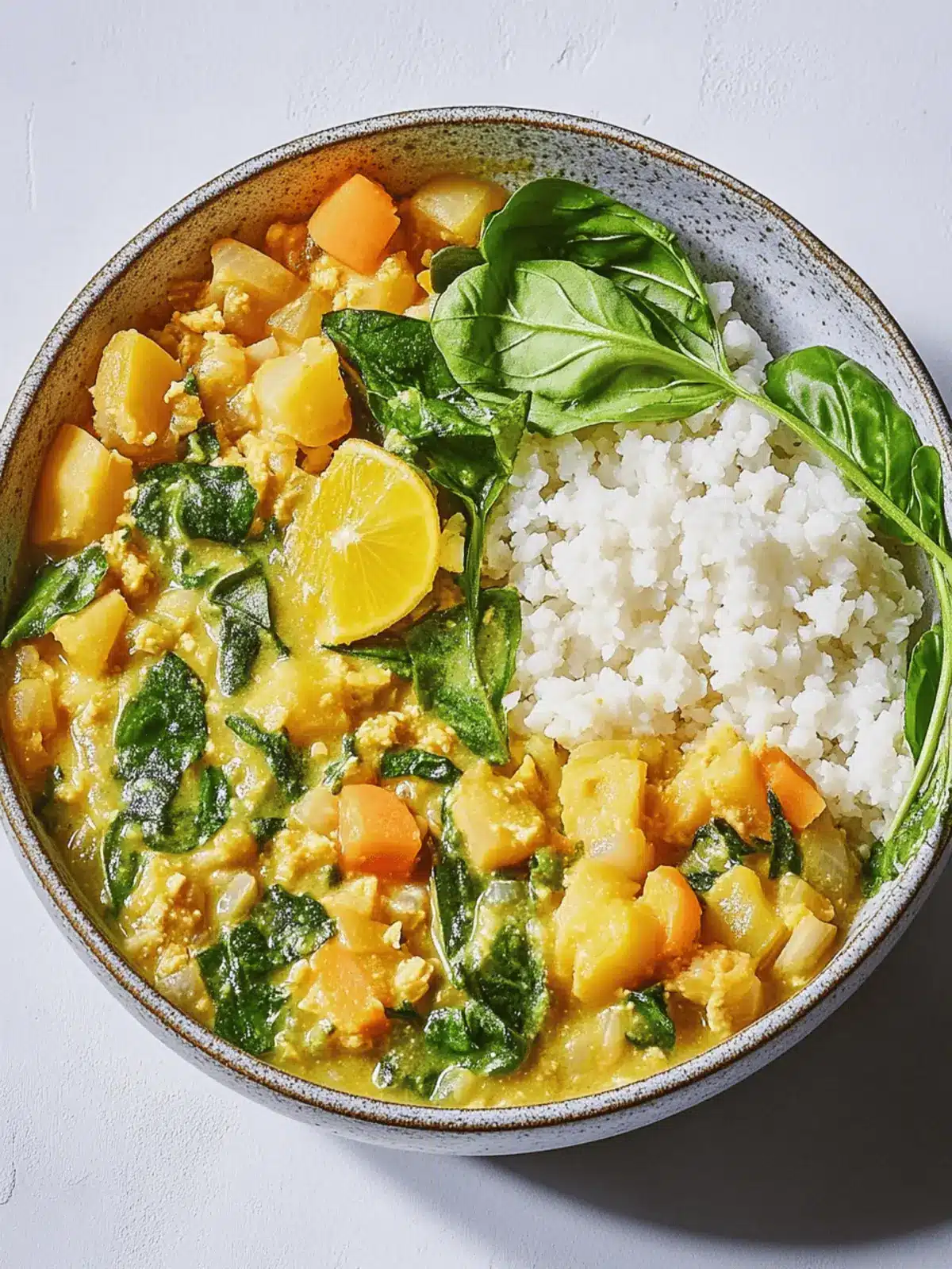 One-Pot-Curry mit Kichererbsen und Spinat