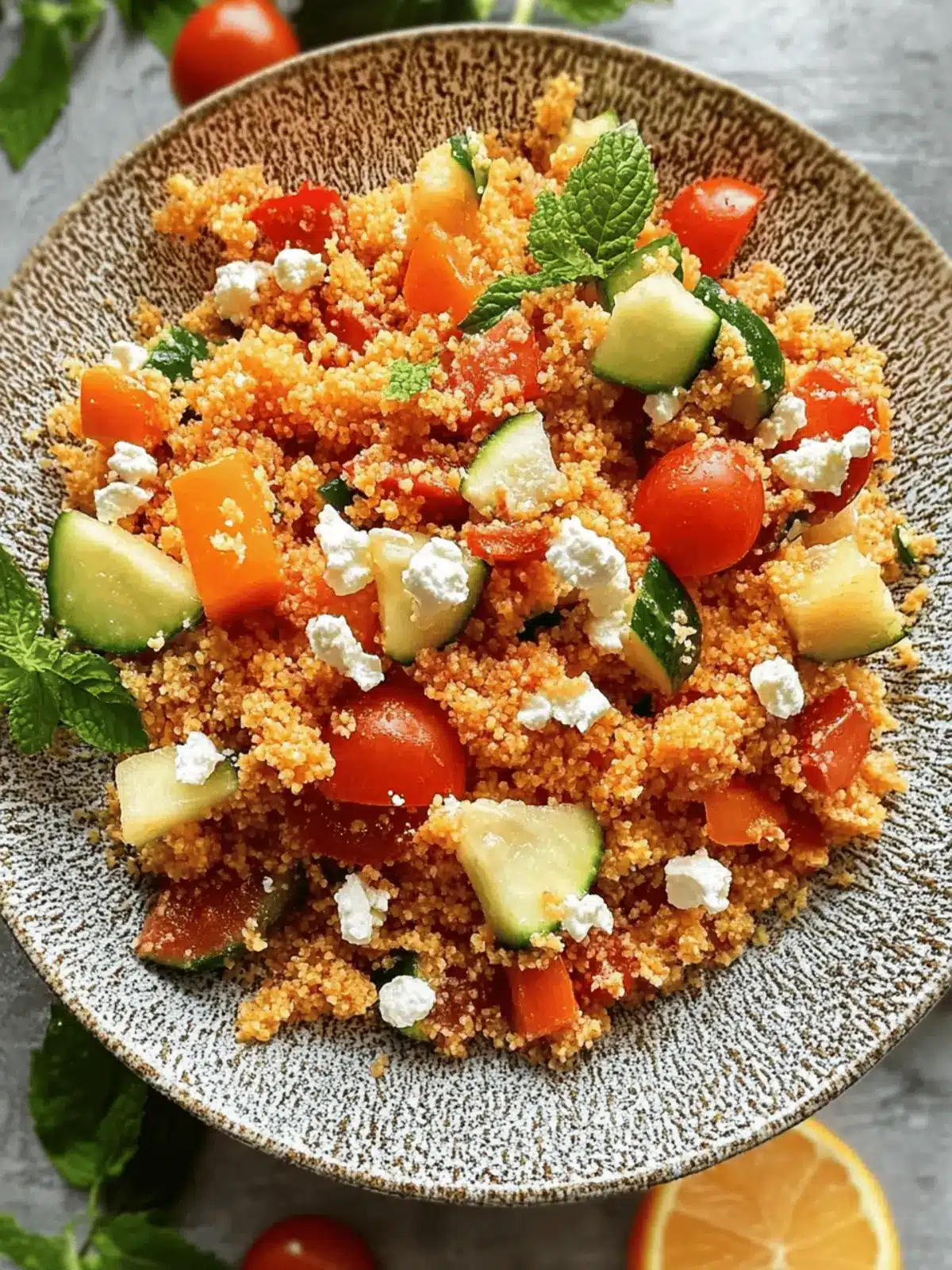 Couscoussalat mit Feta
