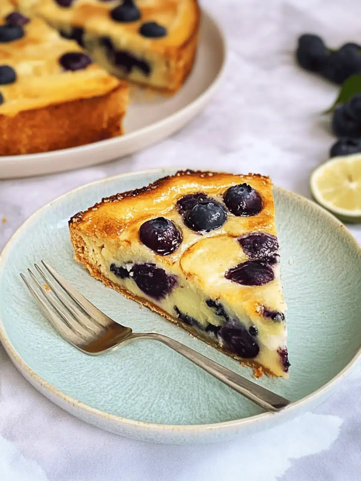 Blaubeerkuchen mit Schmand-Guss