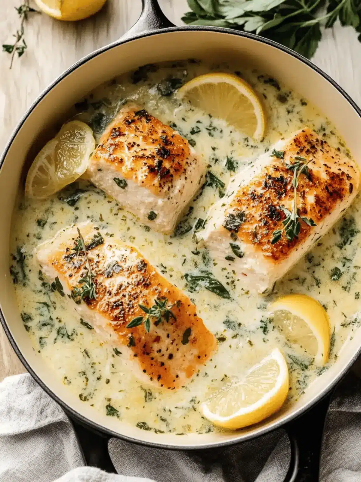 Gebackener Lachs in cremiger Parmesan-Sauce