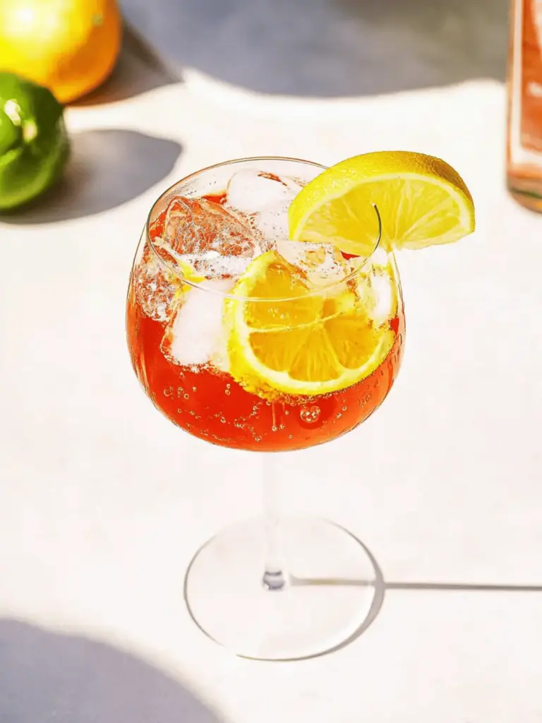 Nicht-alkoholischer Aperol Spritz
