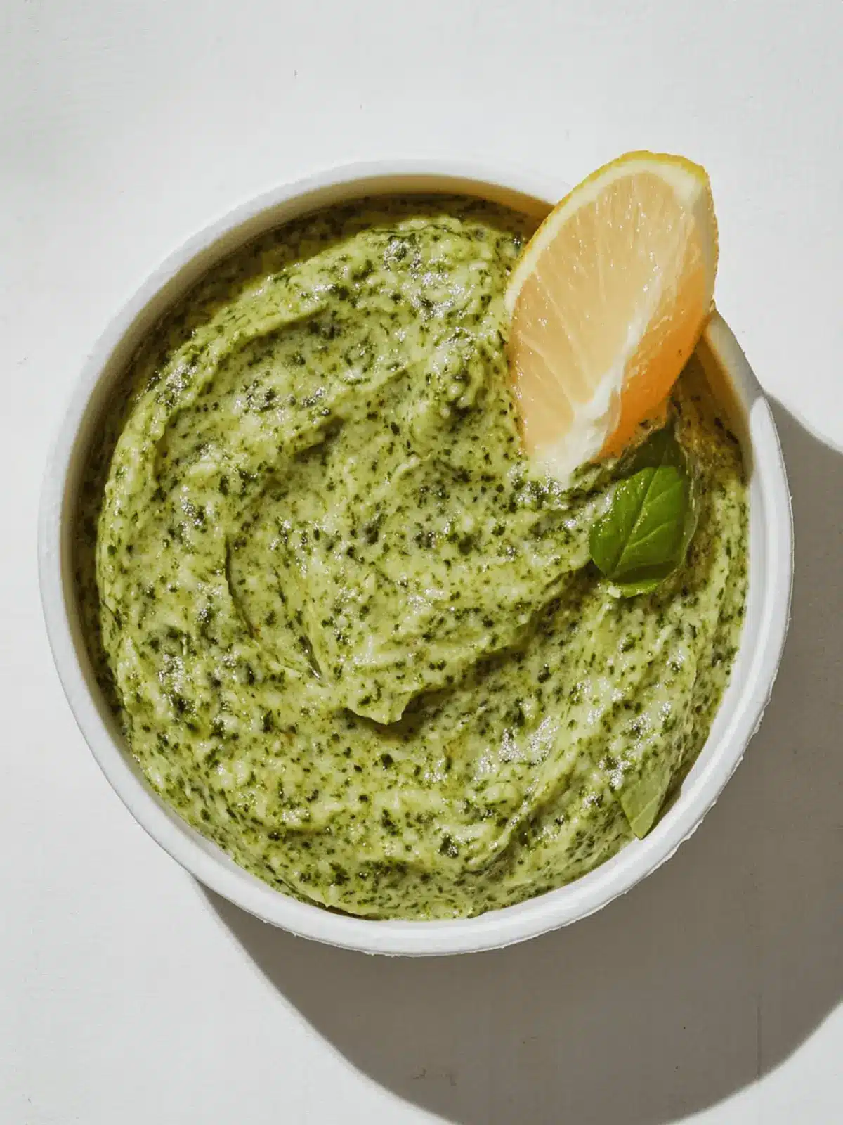Kräuterbutter mit Spinat