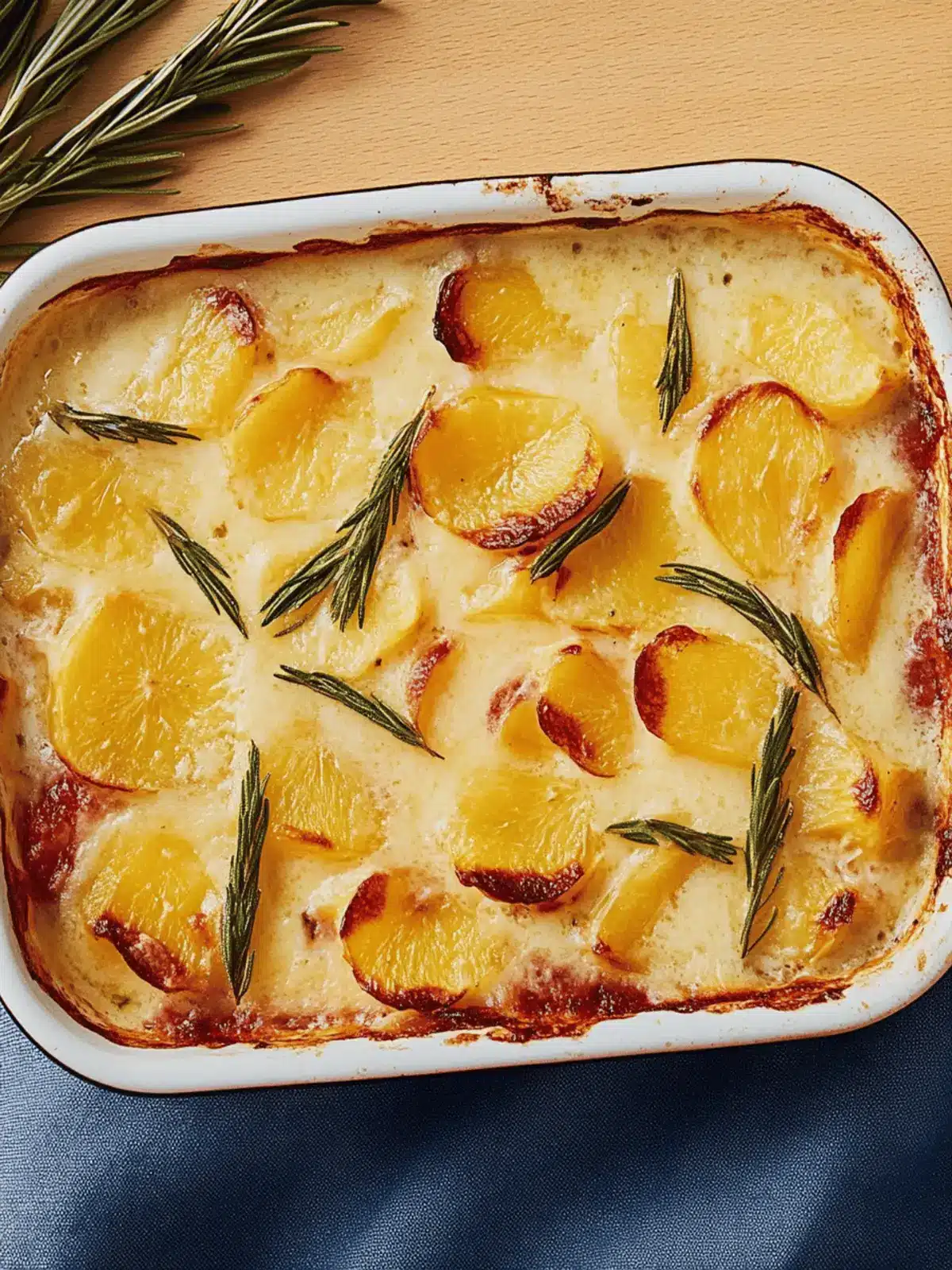 Einfaches Kartoffelgratin