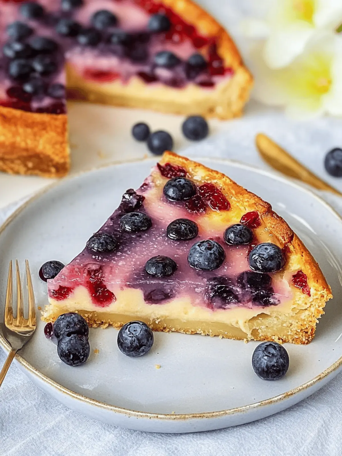 Blaubeerkuchen mit Schmand-Guss