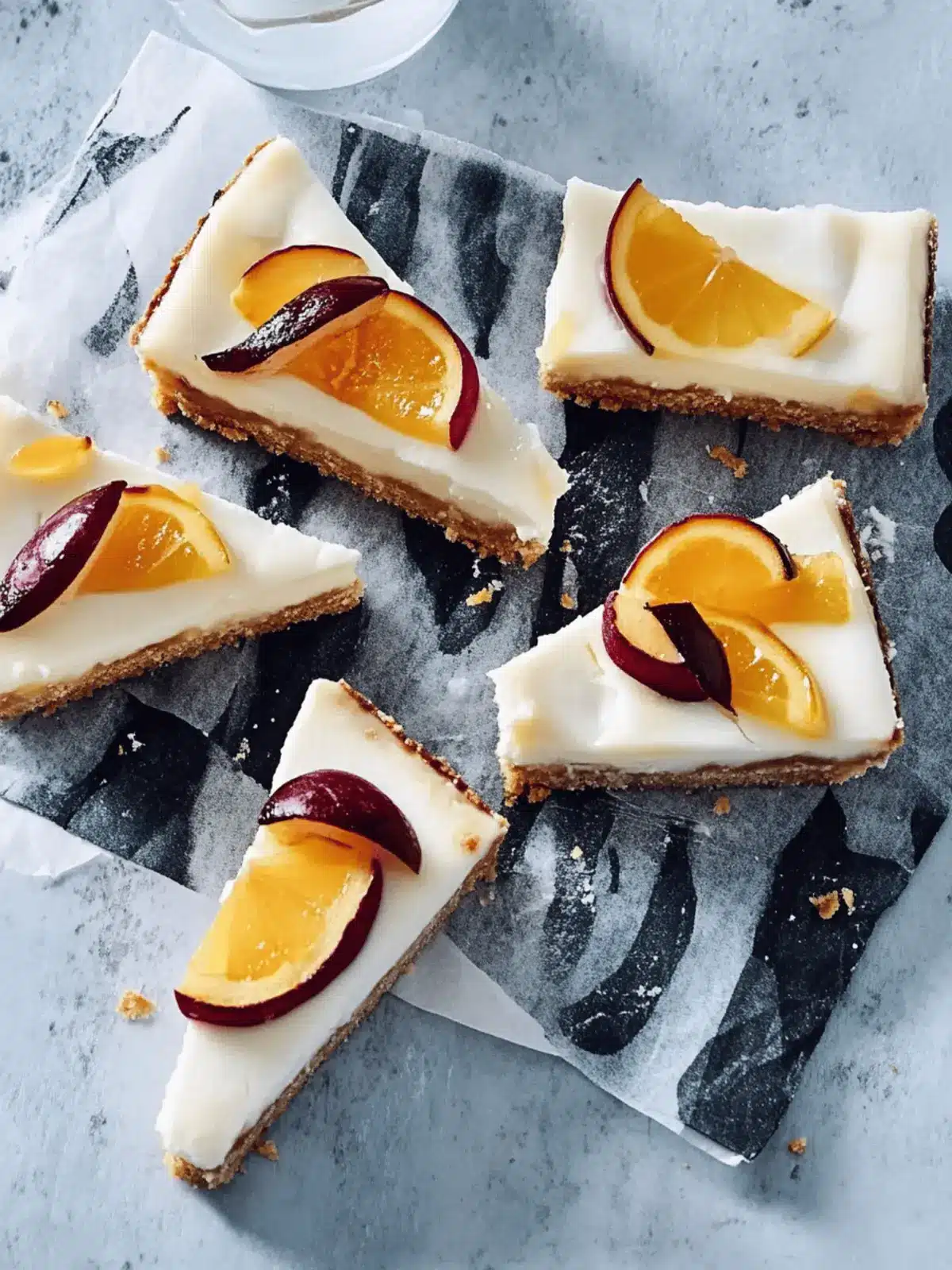 Fingerfoodige Käsekuchenriegel