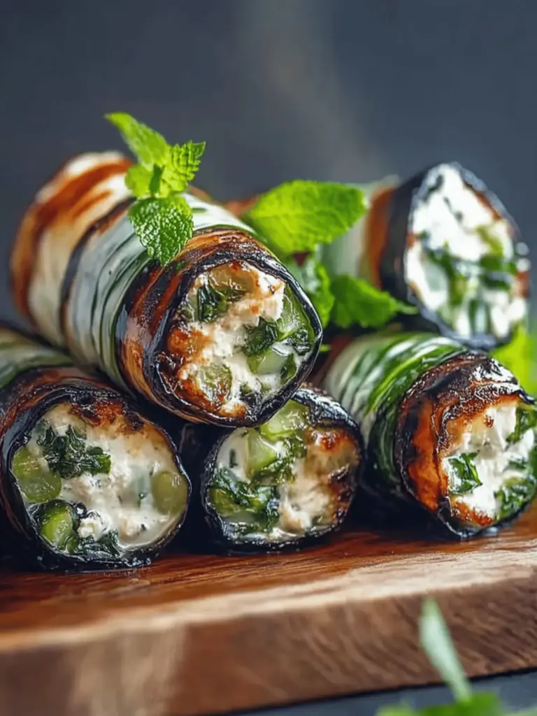 Grilled Zucchini with Cream Cheese