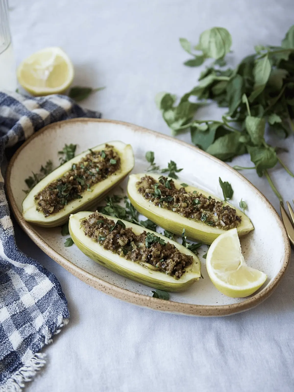 Paleo gefüllte Zucchini