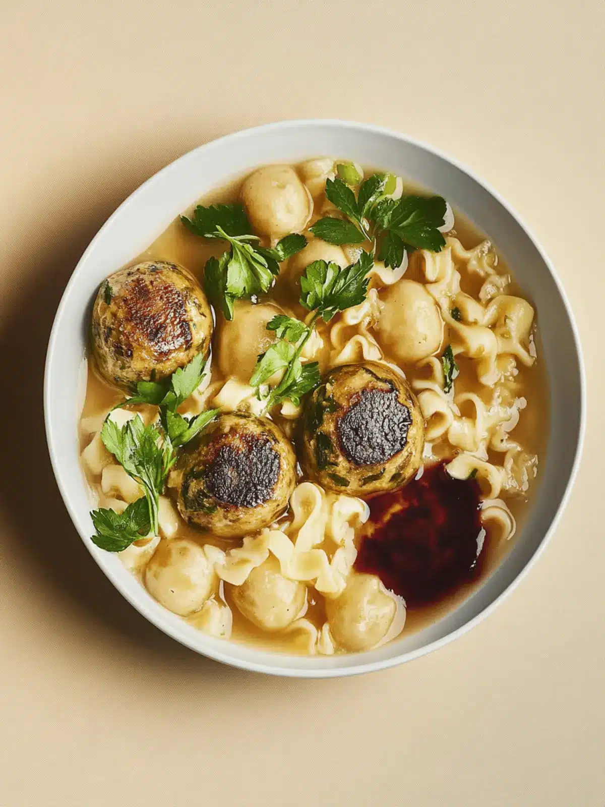 Vegane Köttbullar mit Nudeln