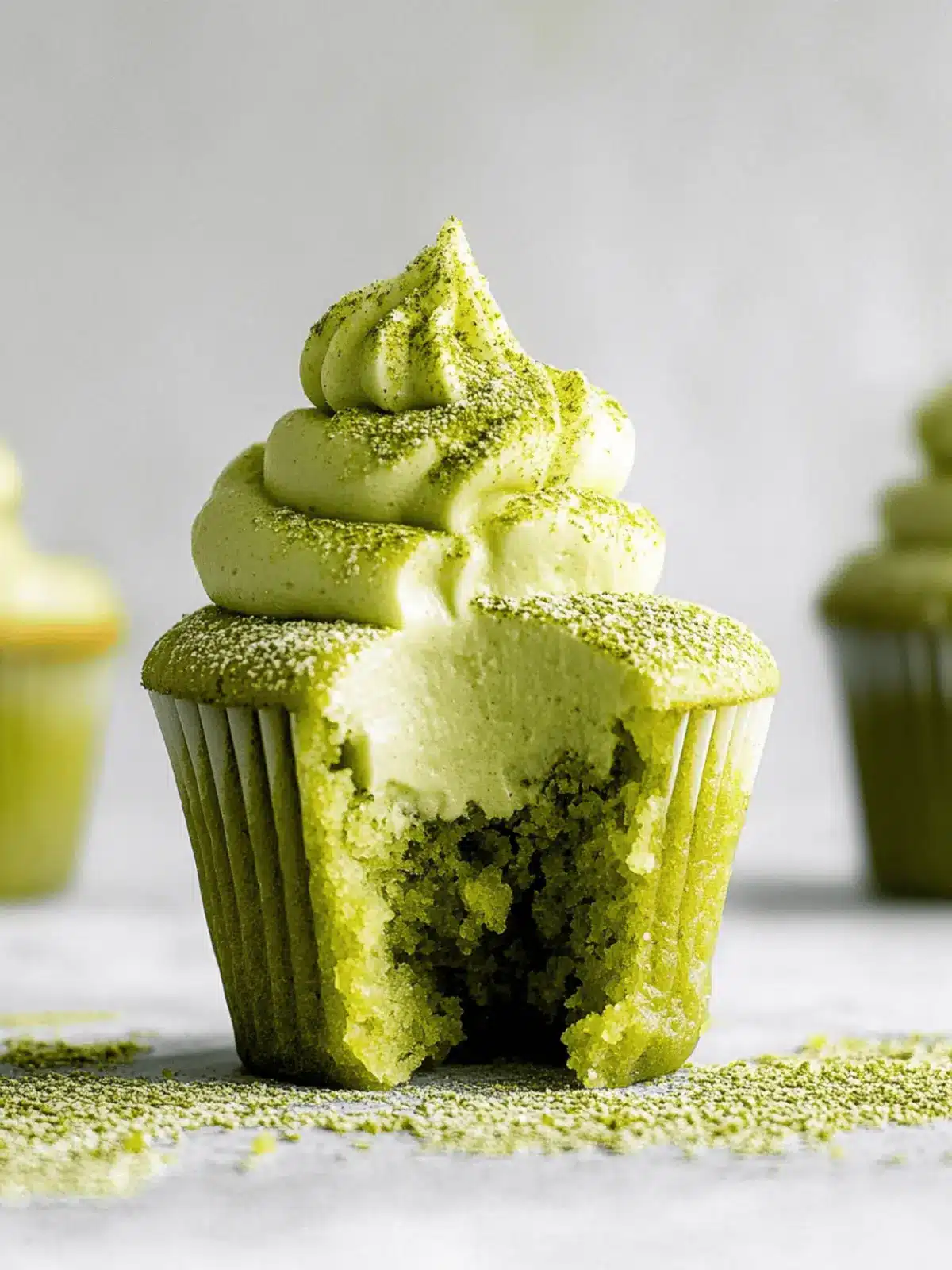 Matcha-Muffins mit Matcha-Buttercreme