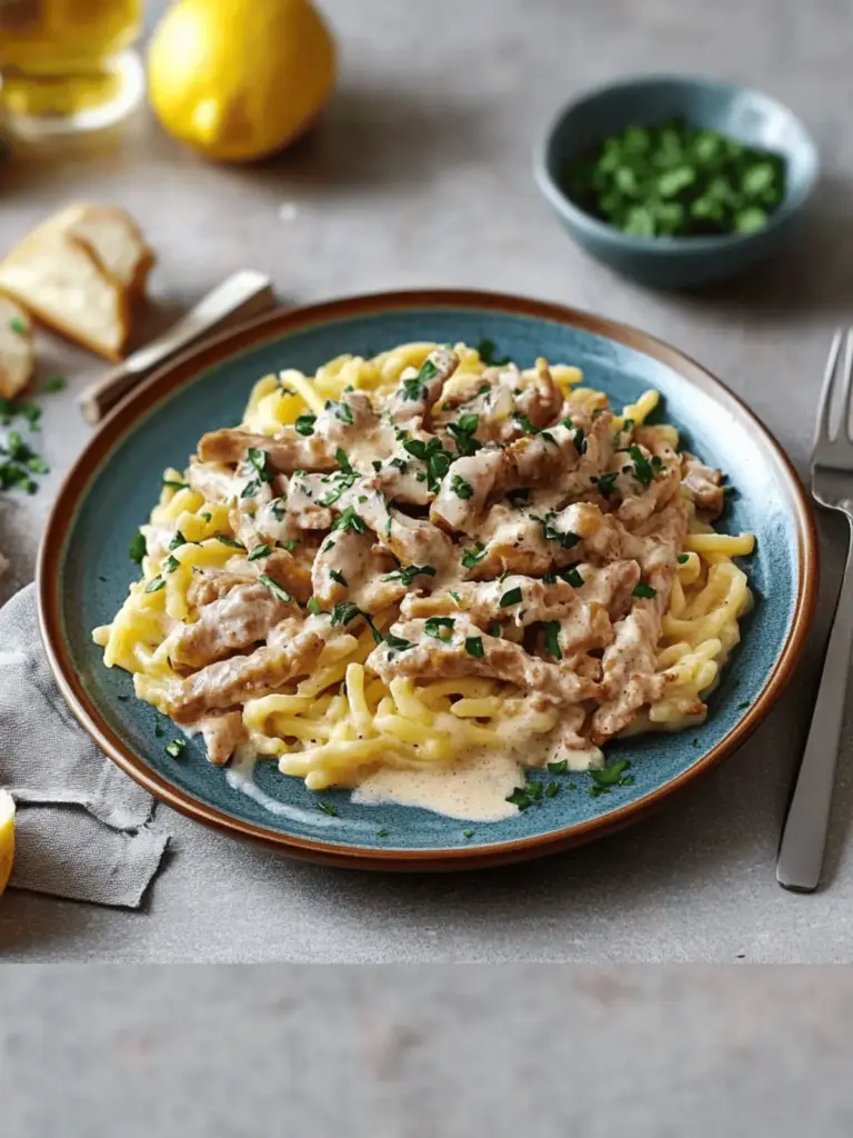 Putengeschnetzeltes mit Spätzle