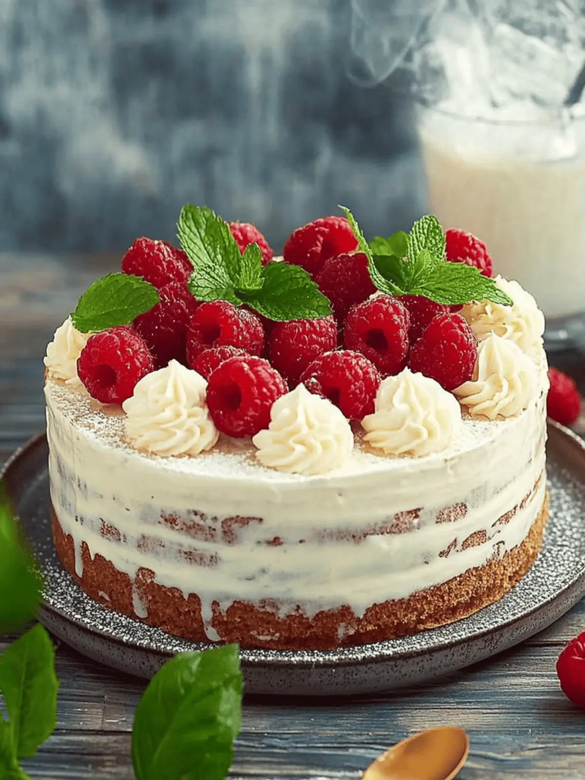Cremige Mascarpone-Himbeertorte