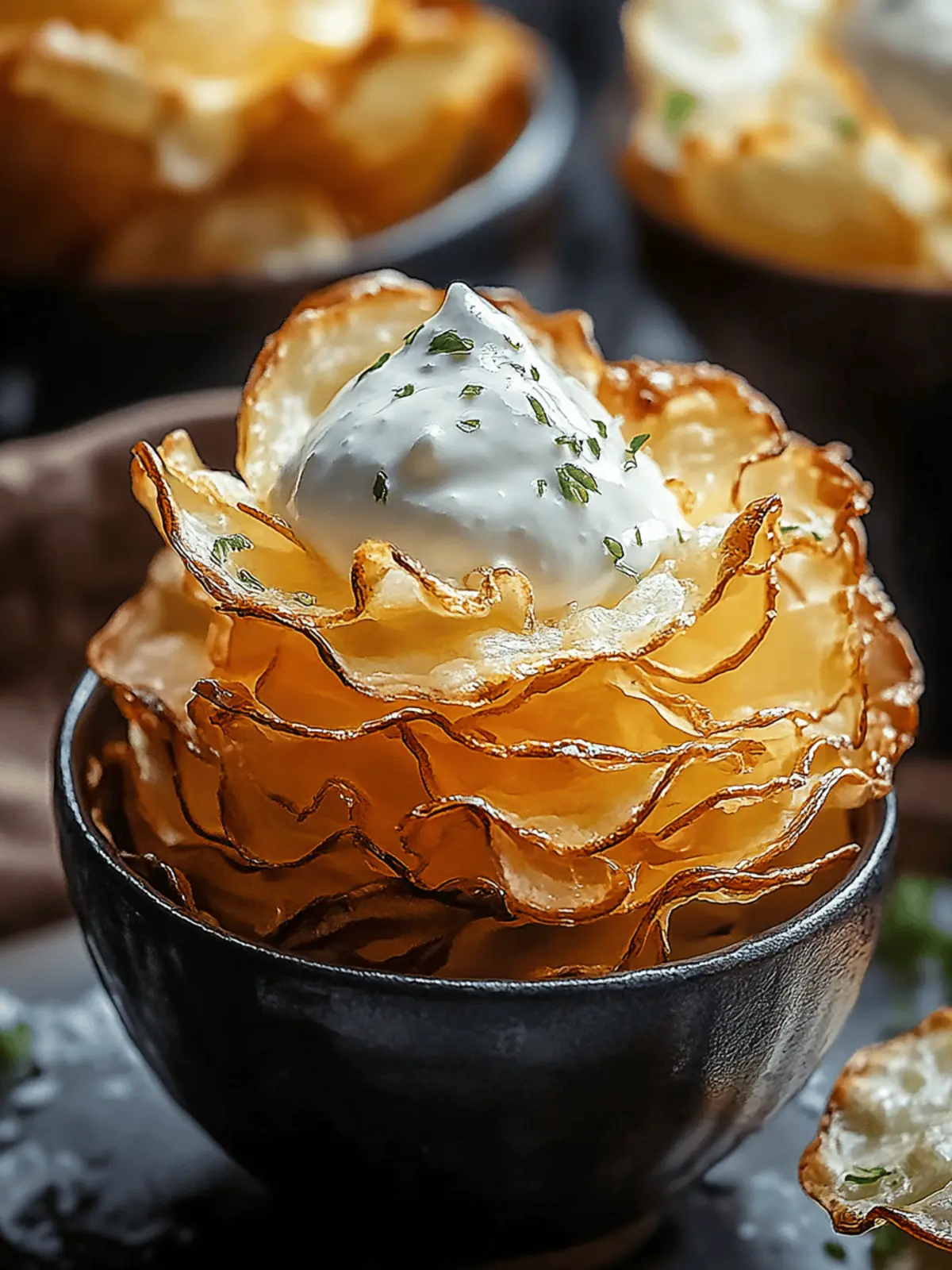 Hüttenkäse-Chips