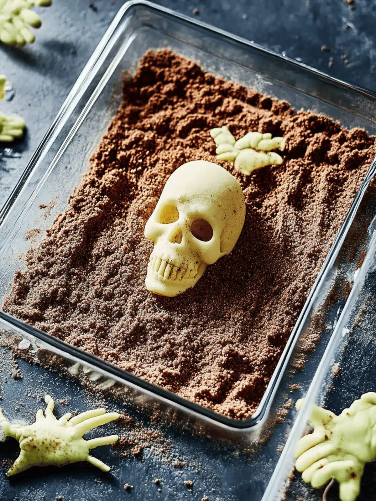 Halloween Zombiegrab-Kuchen