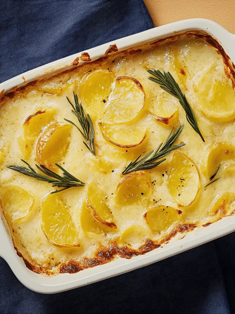 Einfaches Kartoffelgratin