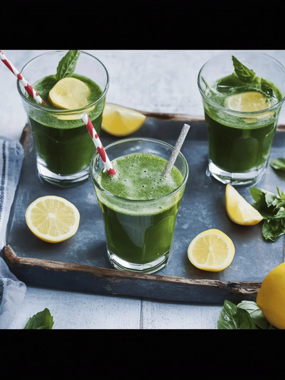 Apfel-Spinat-Cocktail
