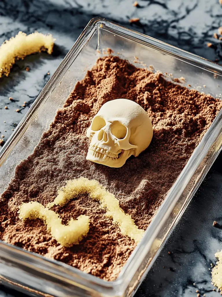Halloween Zombiegrab-Kuchen