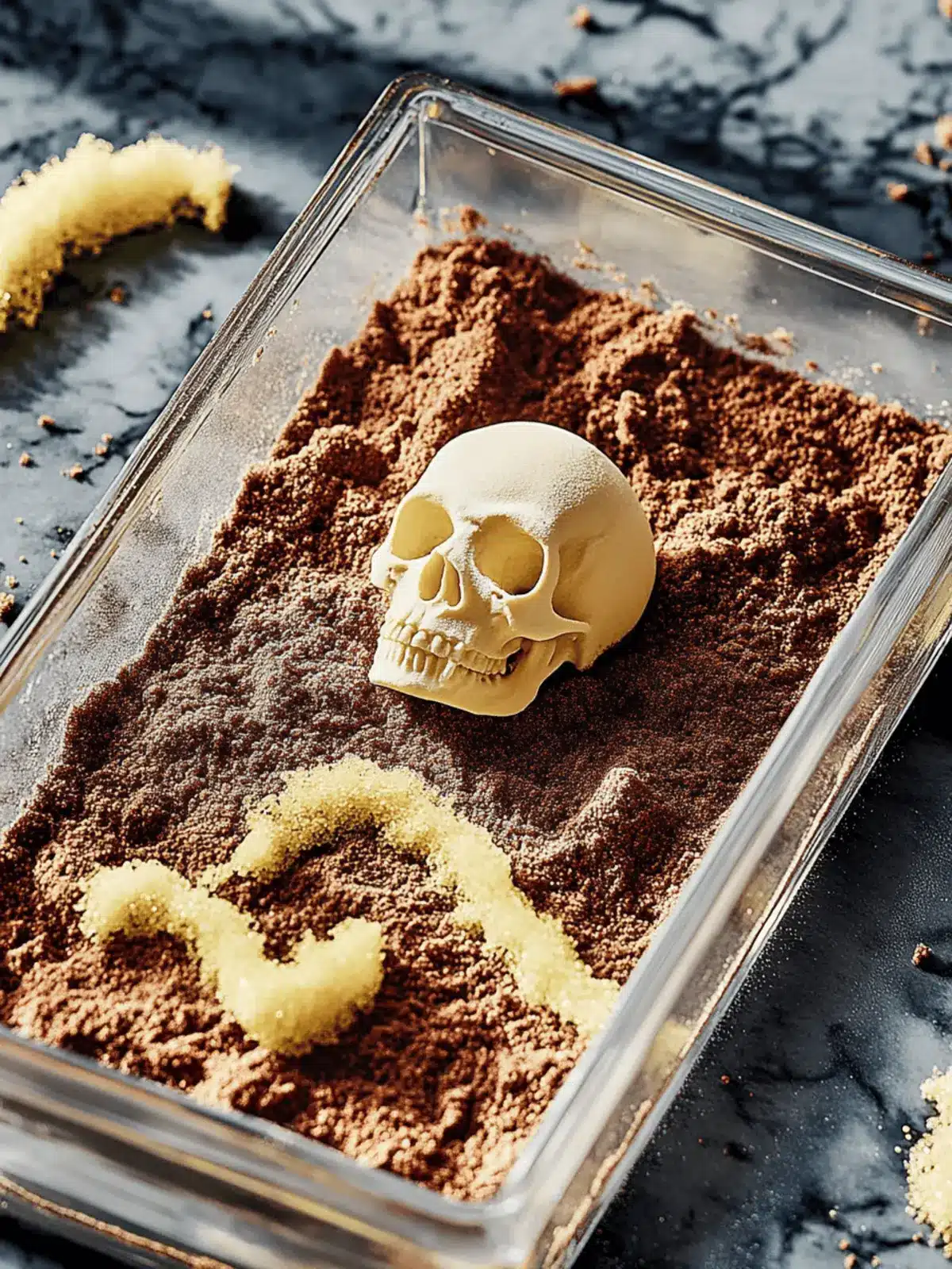 Halloween Zombiegrab-Kuchen