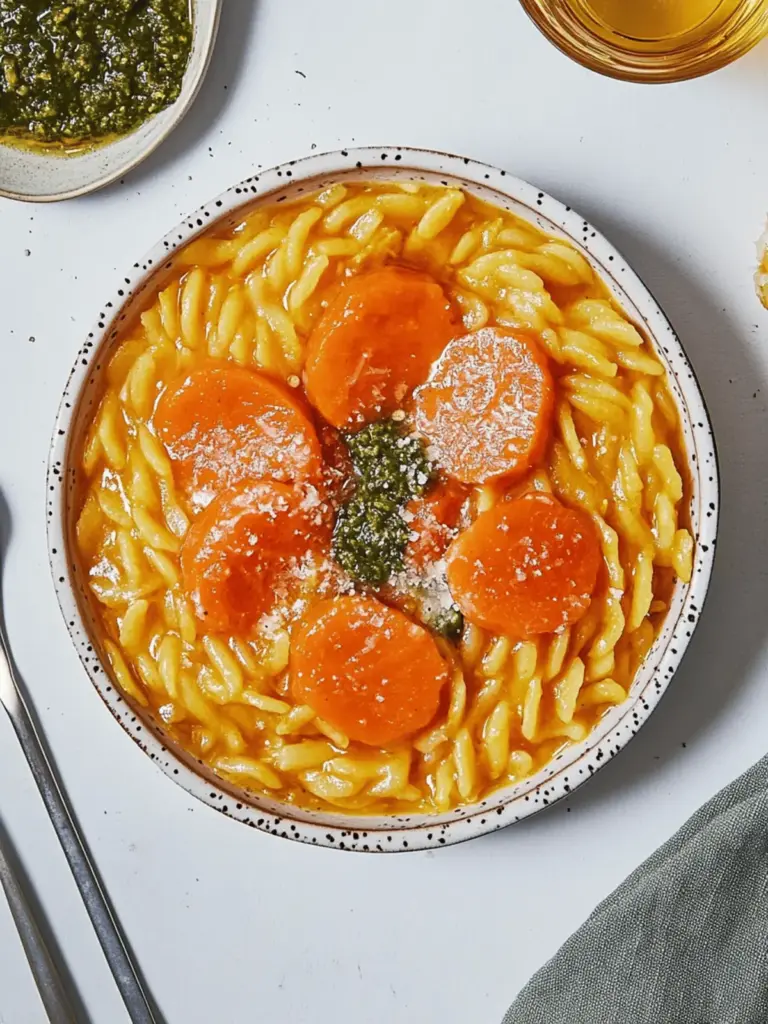 Cremiges Karotten-Orzo (Orzotto)