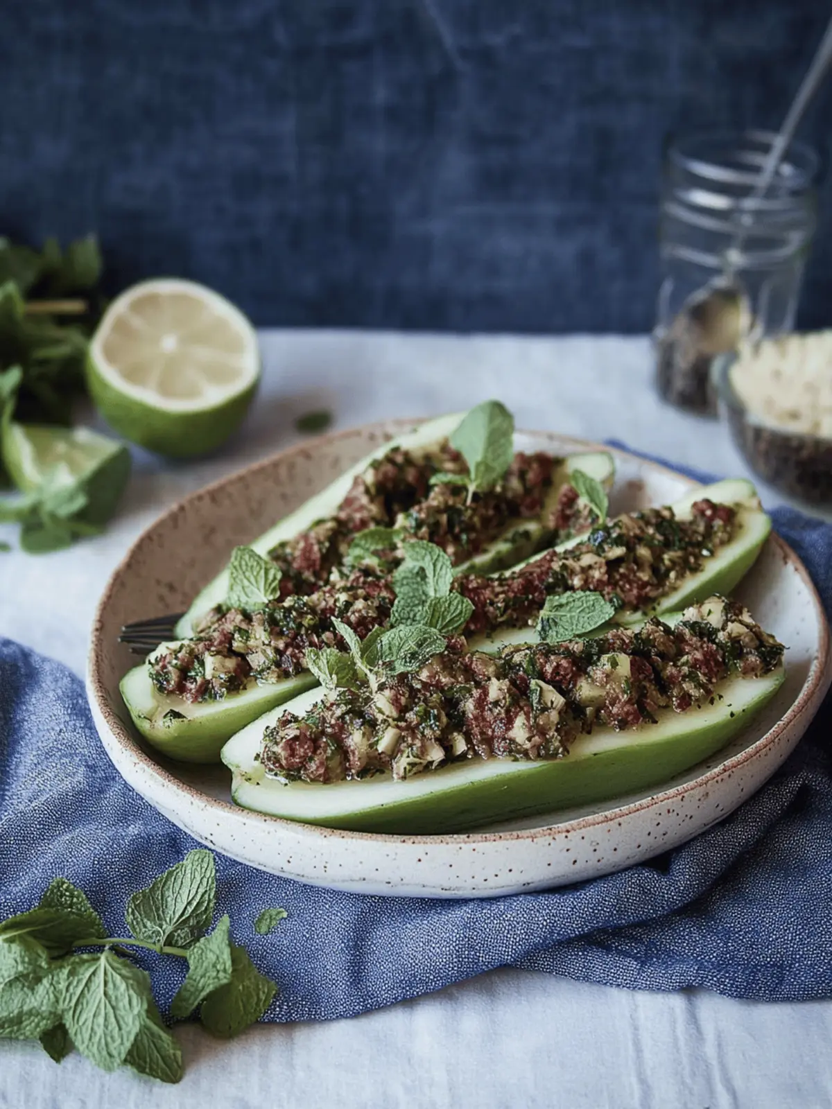 Paleo gefüllte Zucchini