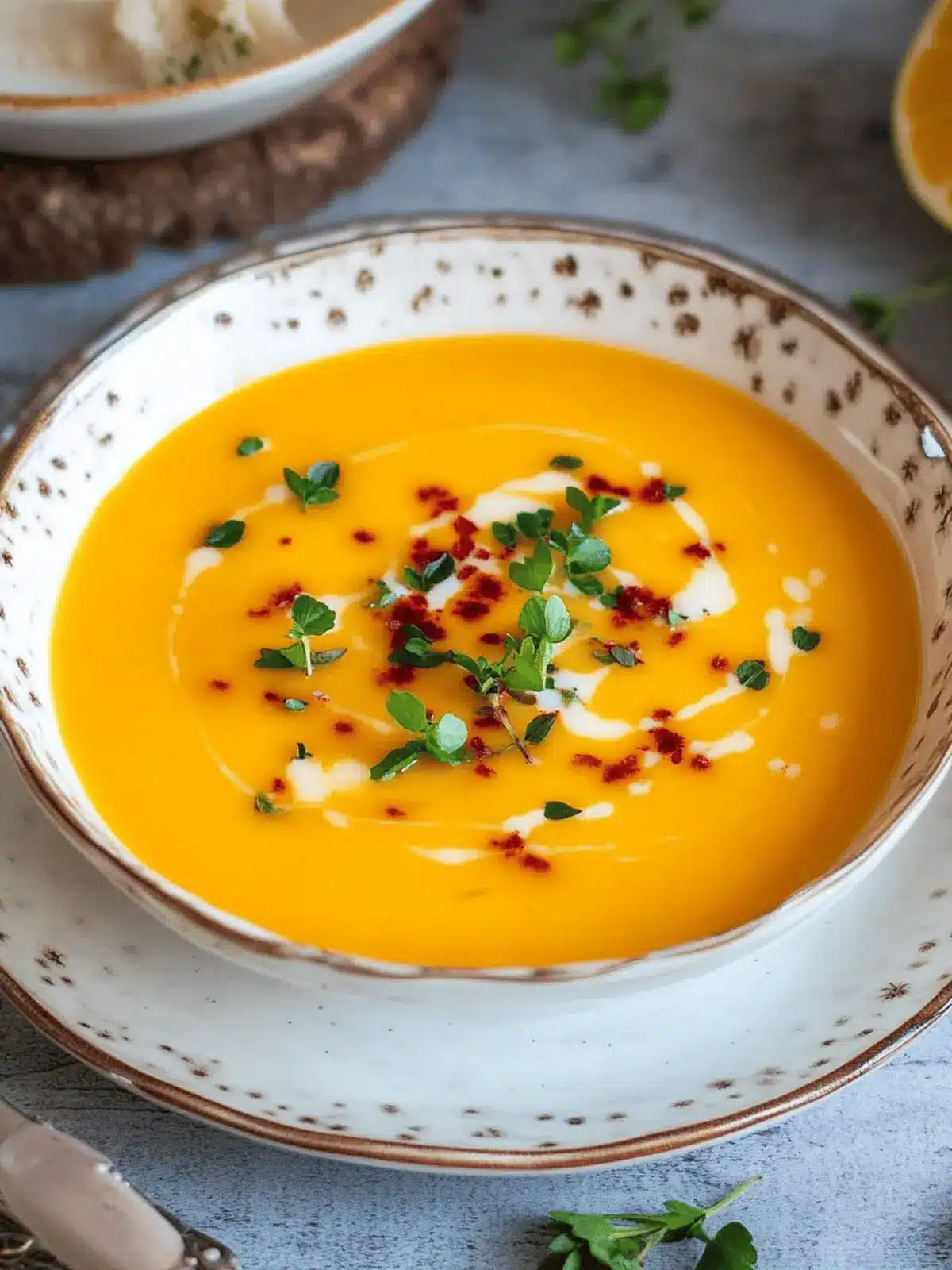 Kürbissuppe mit Kokosmilch